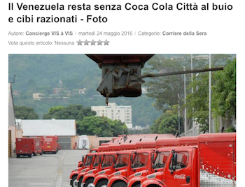 Venezuela senza CocaCola