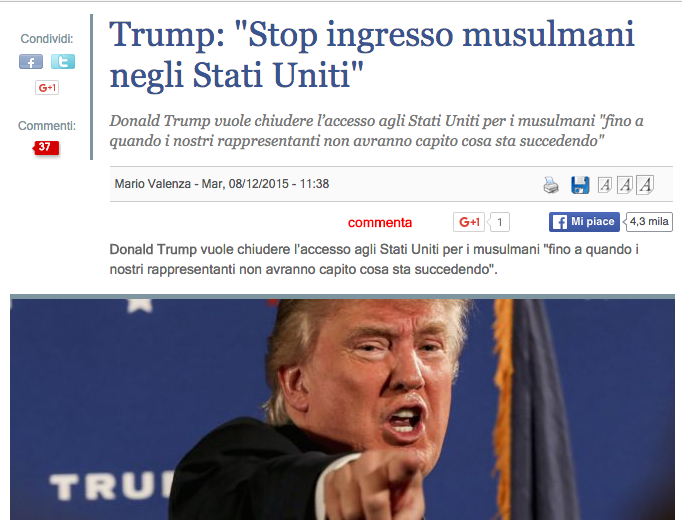 Trump - stop ai musulmani